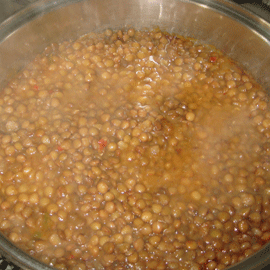 Llenties amb verdures